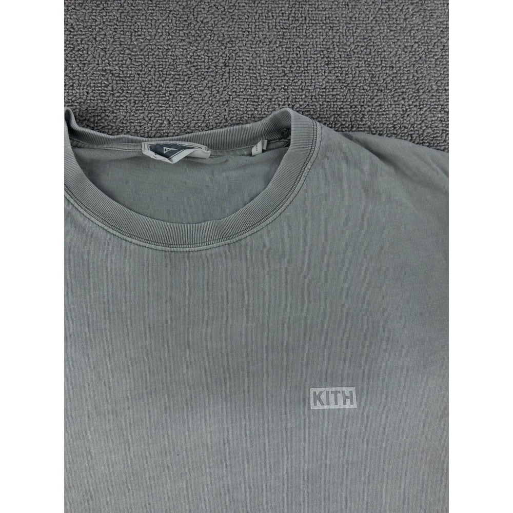 Kith T-Shirt Men M Gray Winter Classics Classic Solid Logo Cotton Streetwear - Picture 5 of 10